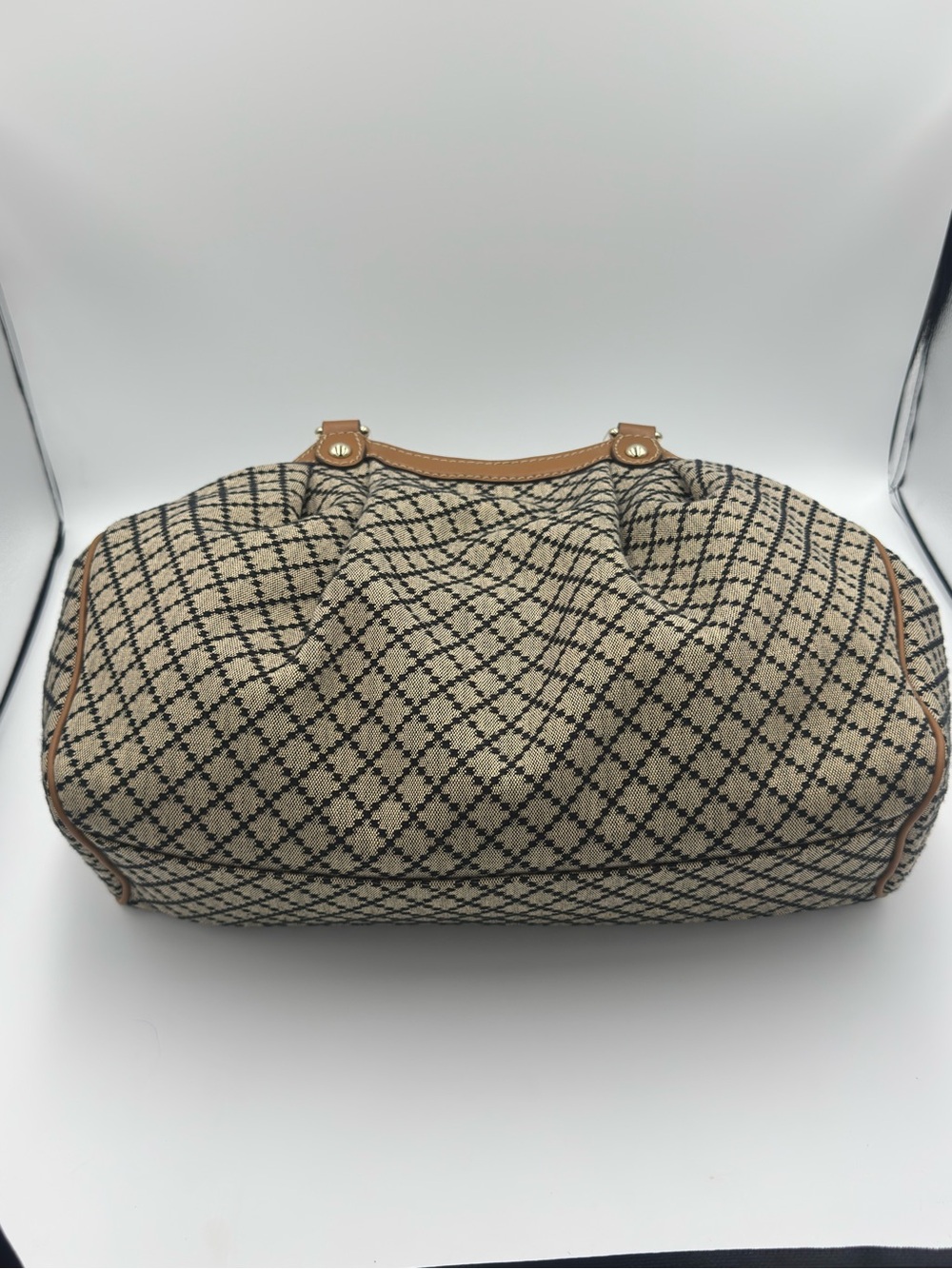 Gucci Canvas & Leather Trim Shoulder Bag with Hangtag - Picture 5 of 13